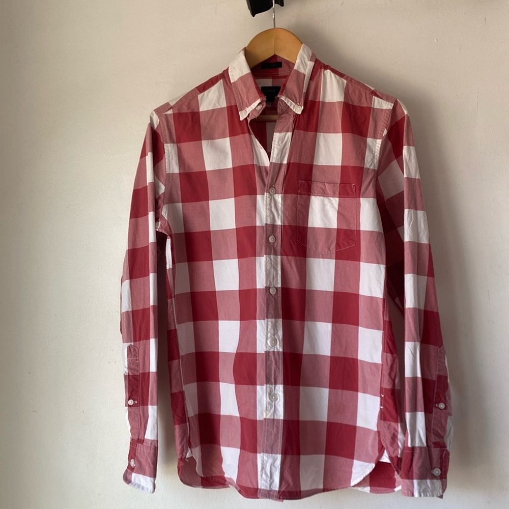 J.Crew S Men’s Plaid Slim Fit Shirt